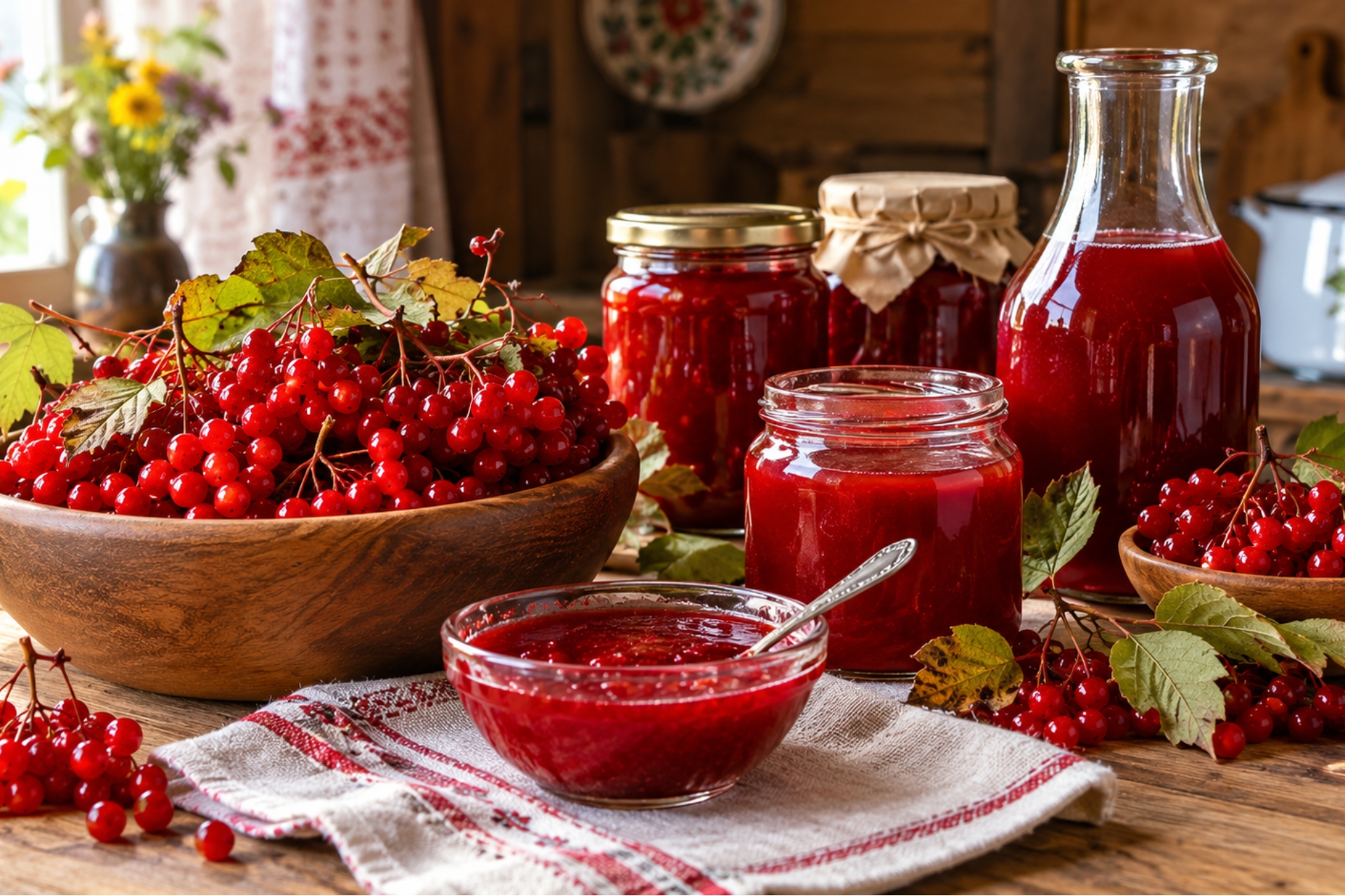 Рецепты из калины на зиму